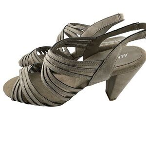 AEROSOLES Gray Strappy Heels